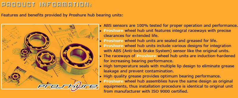 Front Wheel Bearing for Avalanche/Express/Silverado  