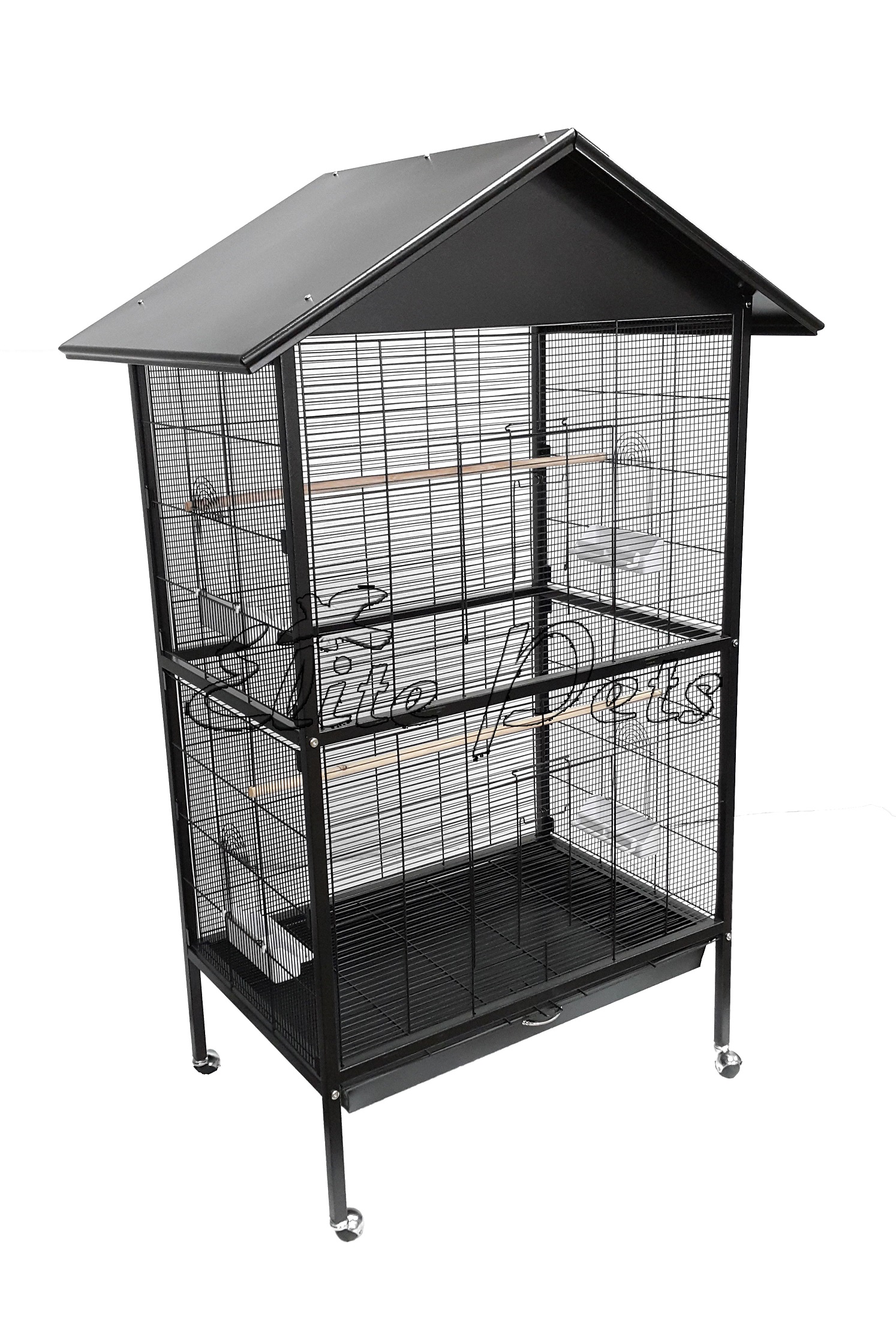 Bird Cage Budgies Parrotlet Cockatiel Flight Cage Medium Metal A26